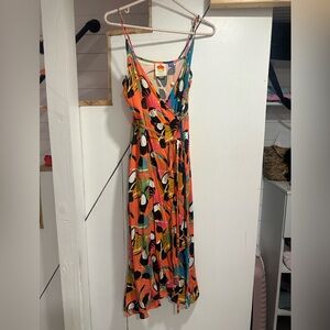 Farm Rio Toucan Wrap Dress, Bead Detail